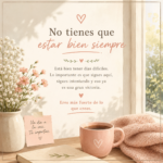 Cuadro Motivacional Digital – "No tienes que estar bien siempre"
